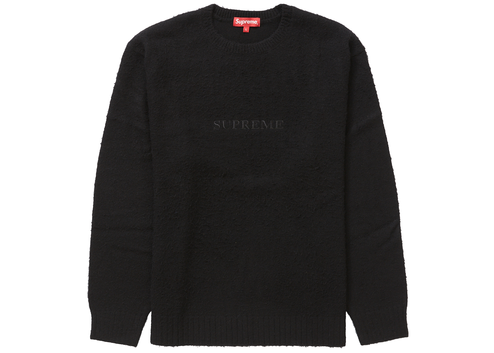 Supreme Pilled Sweater Black 21FW