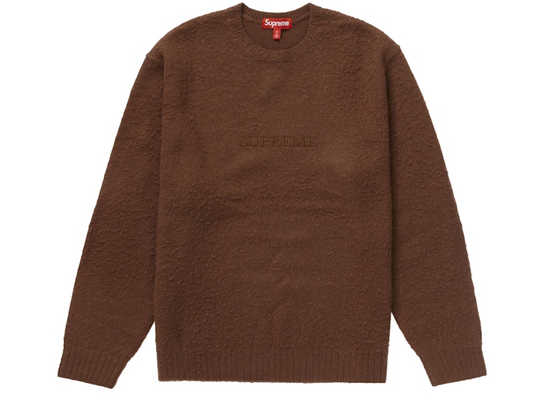 Supreme Pilled Sweater (FW23) Brown