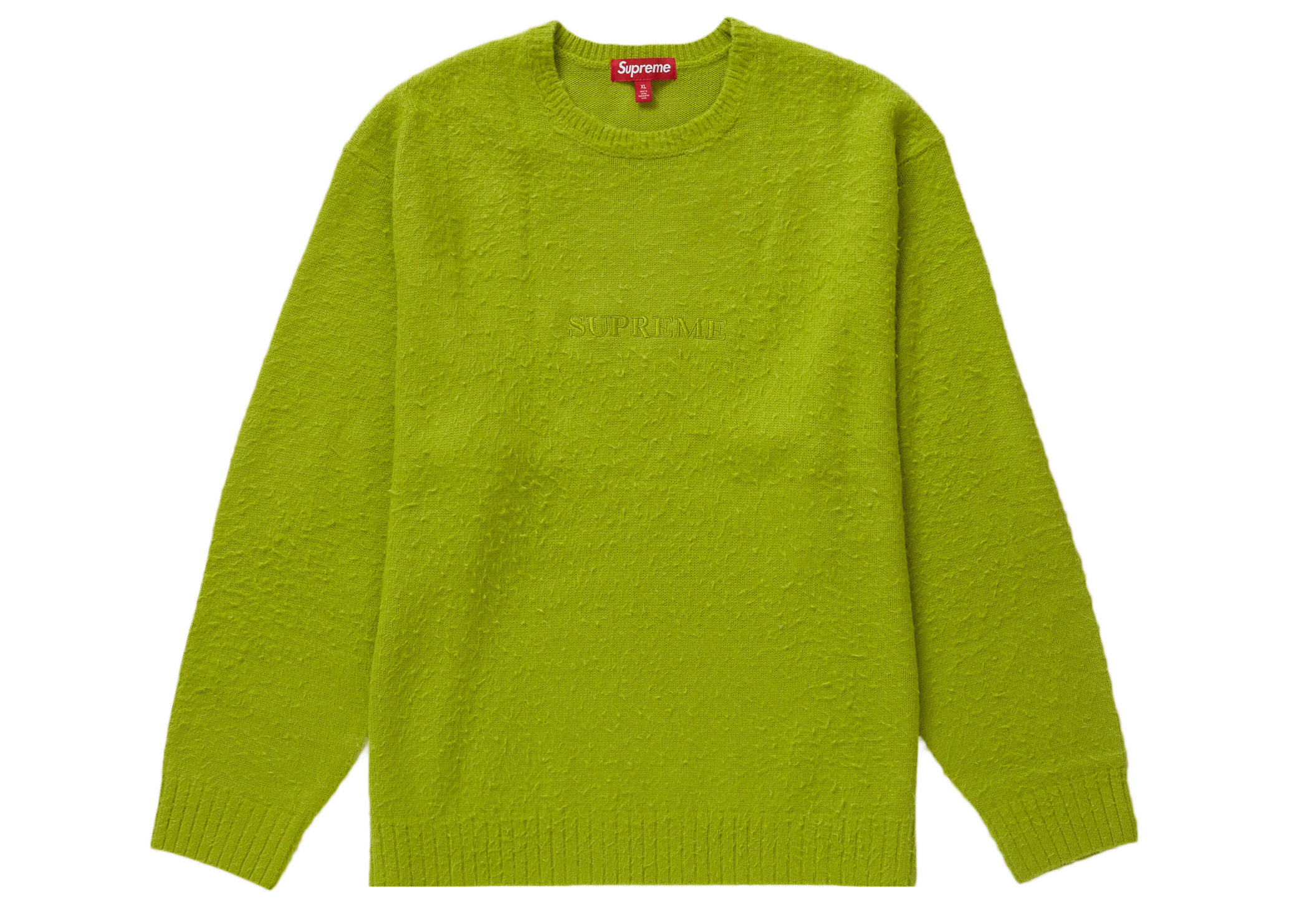 Supreme Pilled Sweater (FW23) Lime Men's - FW23 - US