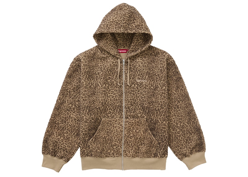 Supreme Pilled Zip Up Hooded Sweatshirt Cheetah メンズ - FW24 - JP