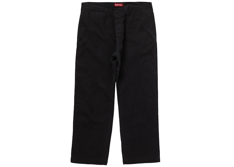 HOT新品Supreme Chino Pant Black Stars30 シュプリーム チノパン