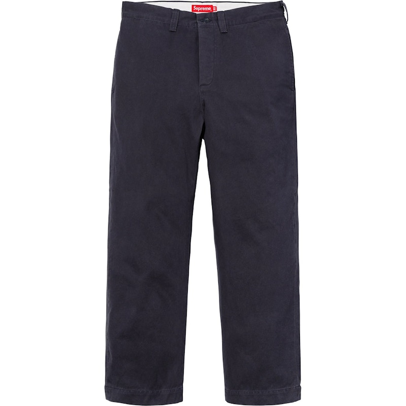 Supreme Pin Up Chino Pant Light Navy Men's - SS18 - US