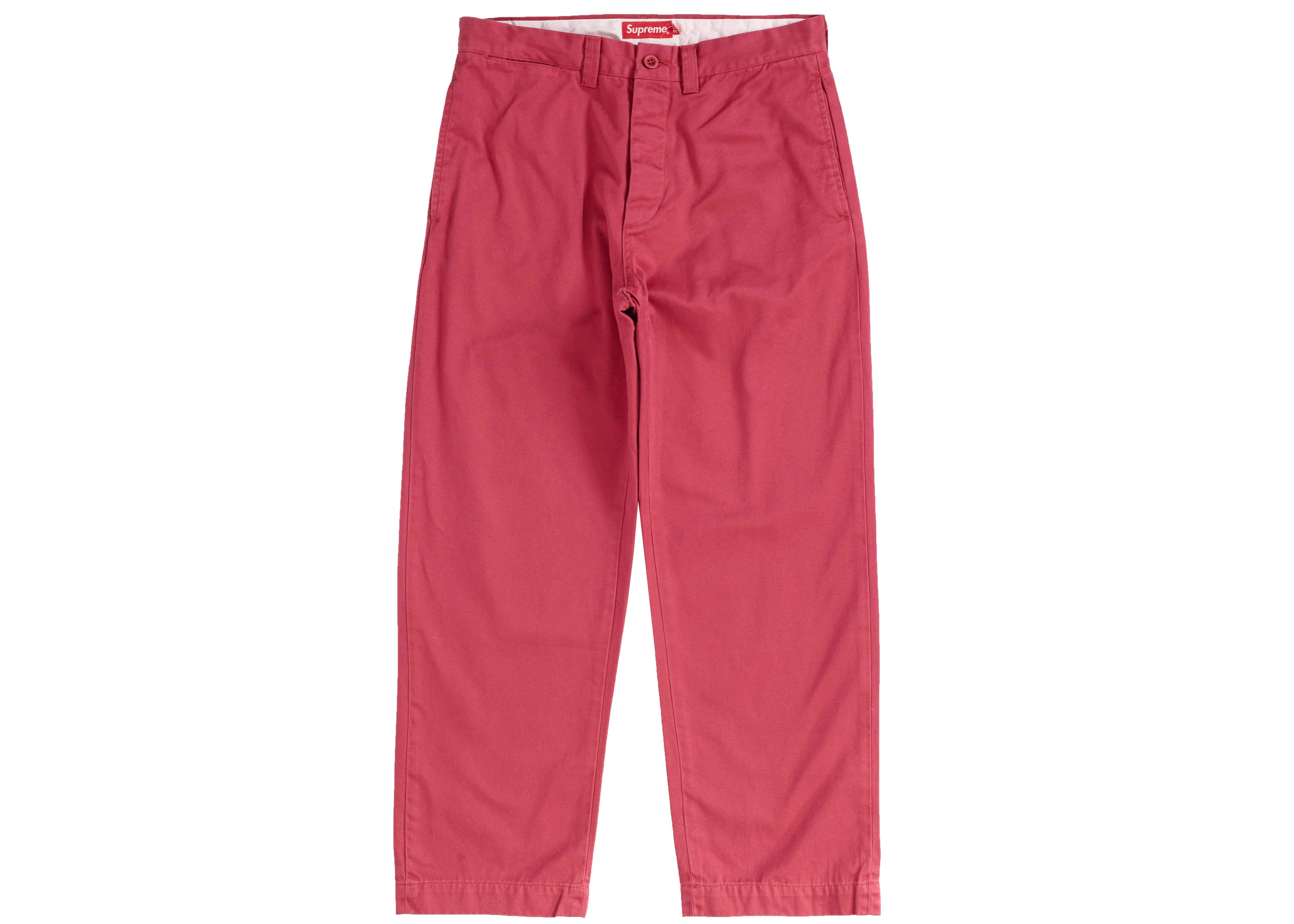 Supreme Pin Up Chino Pant SS Cardinal Men's   SS   US