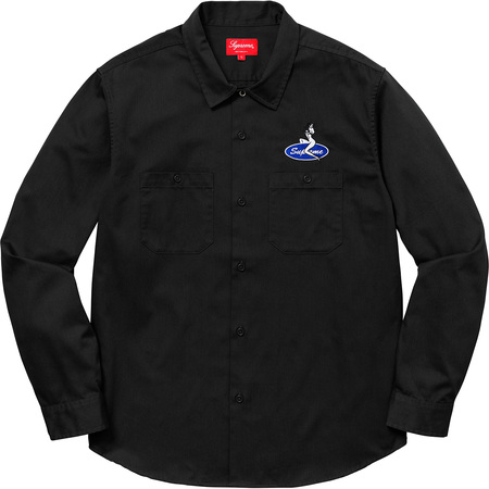 Supreme Pin Up Work Shirt Black - SS18 Men's - US