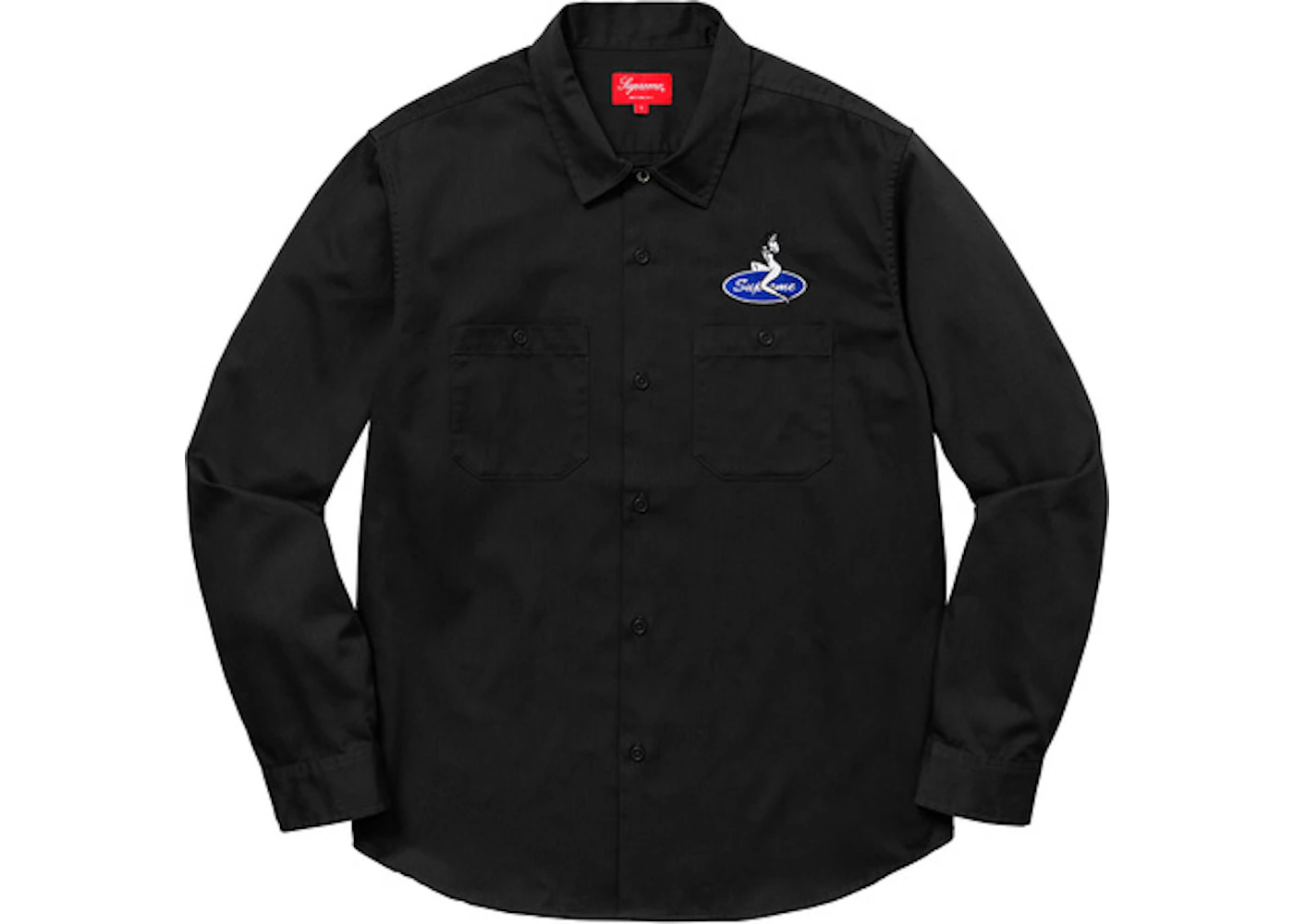 Supreme pin tuck zip up shirt Outlet