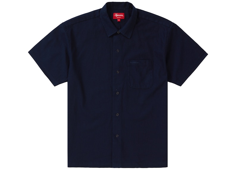 Supreme Pinhole S/S Shirt Navy Men's - SS19 - US