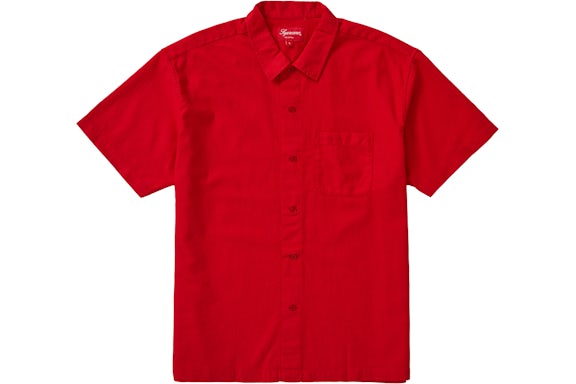 Supreme Pinhole S/S Shirt Red