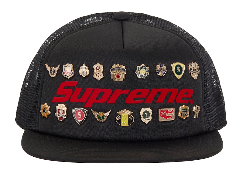 【即完カラー】Supreme Pins Mesh Back 5-PanelCap Supreme Pins Mesh Back 5-Panel Black - SS26 - GB