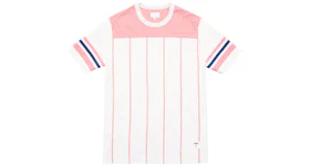 Supreme Pinstripe SS Football Top Pink