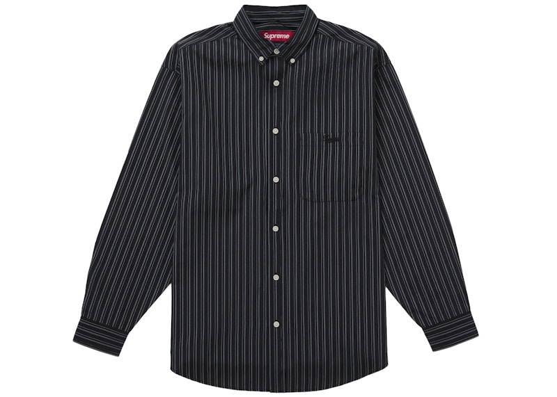 Supreme® Pinstripe Shirt Supreme Pinstripe Shirt Black Men's - FW25 - US