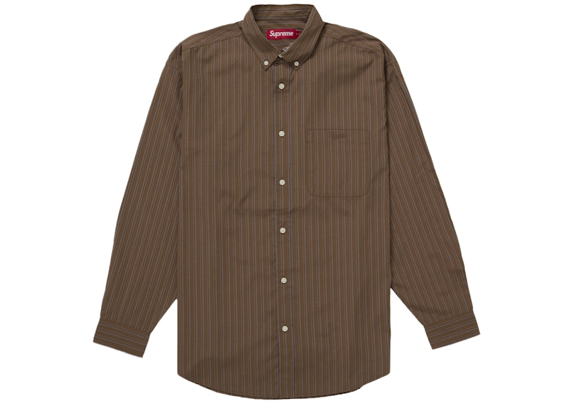 Supreme® Pinstripe Shirt Supreme Pinstripe Shirt Black Men's - FW25 - US