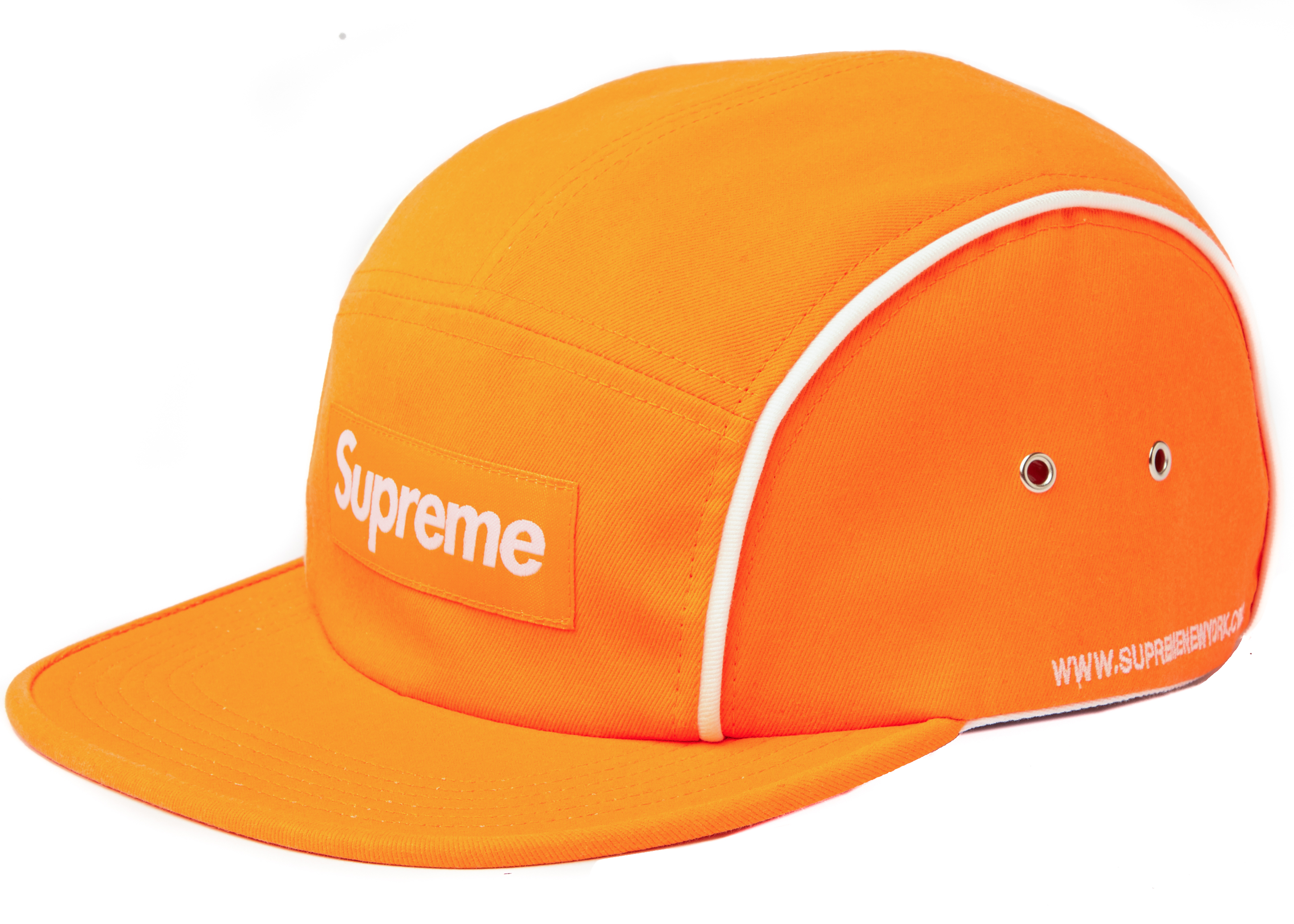 Supreme Piping Camp Cap Neon Orange - FW18 - US
