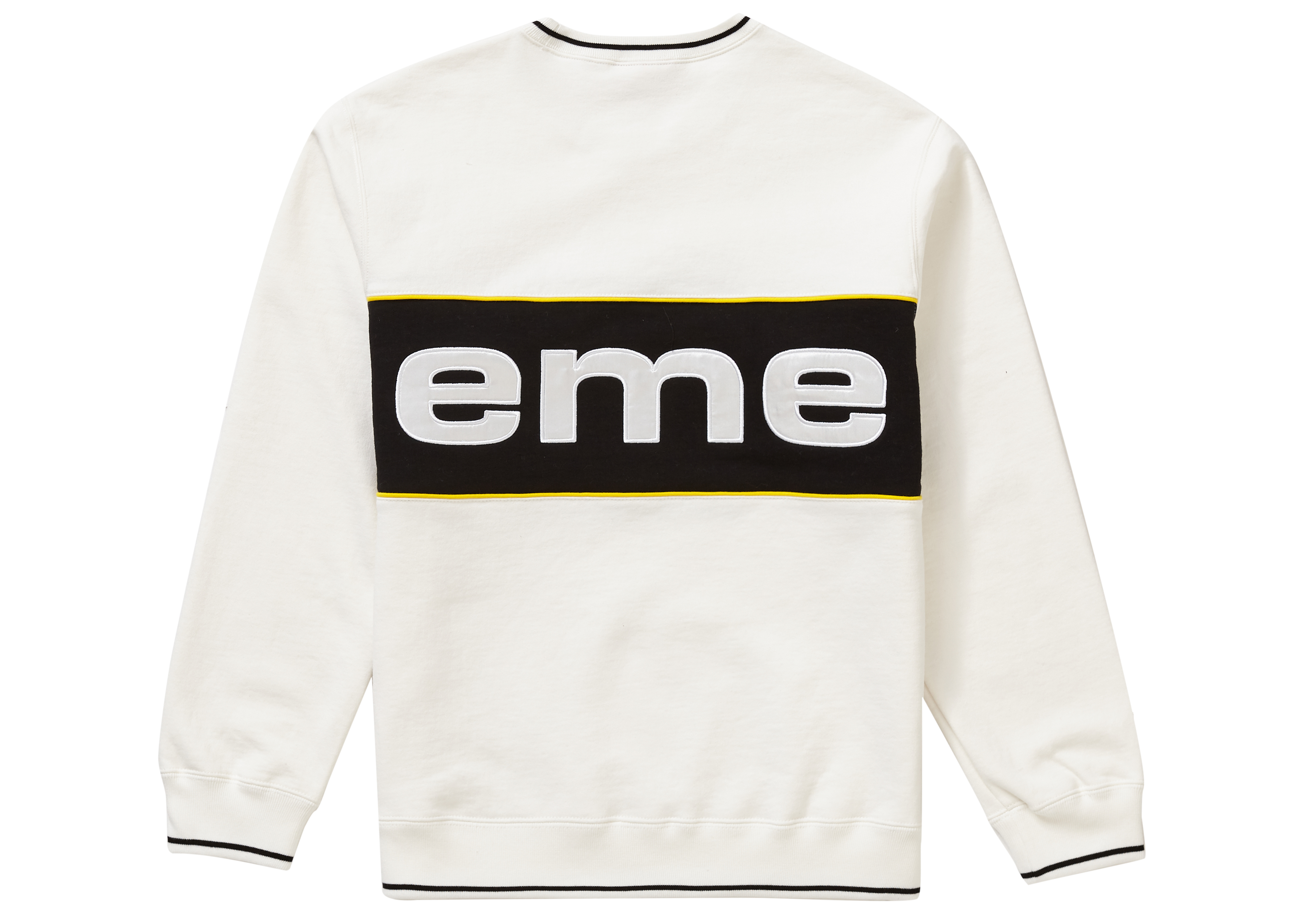 Supreme Piping Crewneck White Men's - FW19 - US