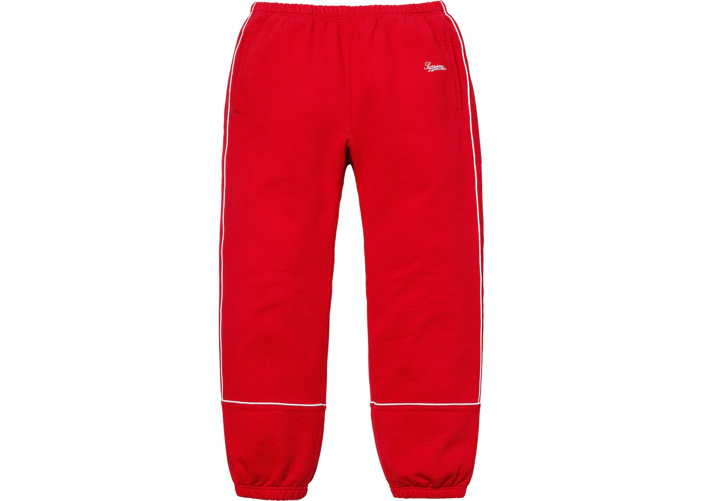 Supreme Piping Sweatpant Red Men's - SS18 - US