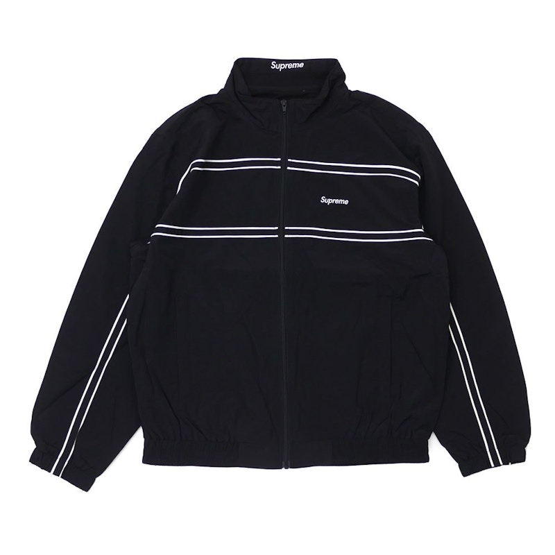 Supreme Piping Track Jacket Black