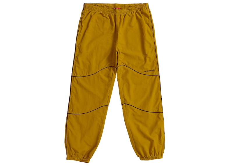 Supreme Piping Track Pant (SS19) Mustard Men's - SS19 - US