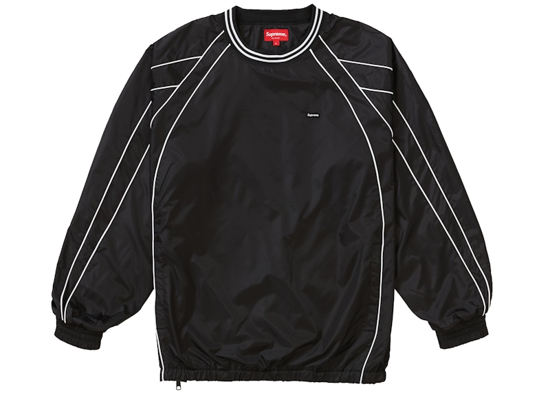 Supreme Piping Warm Up Pullover Black - FW19 Men's - US