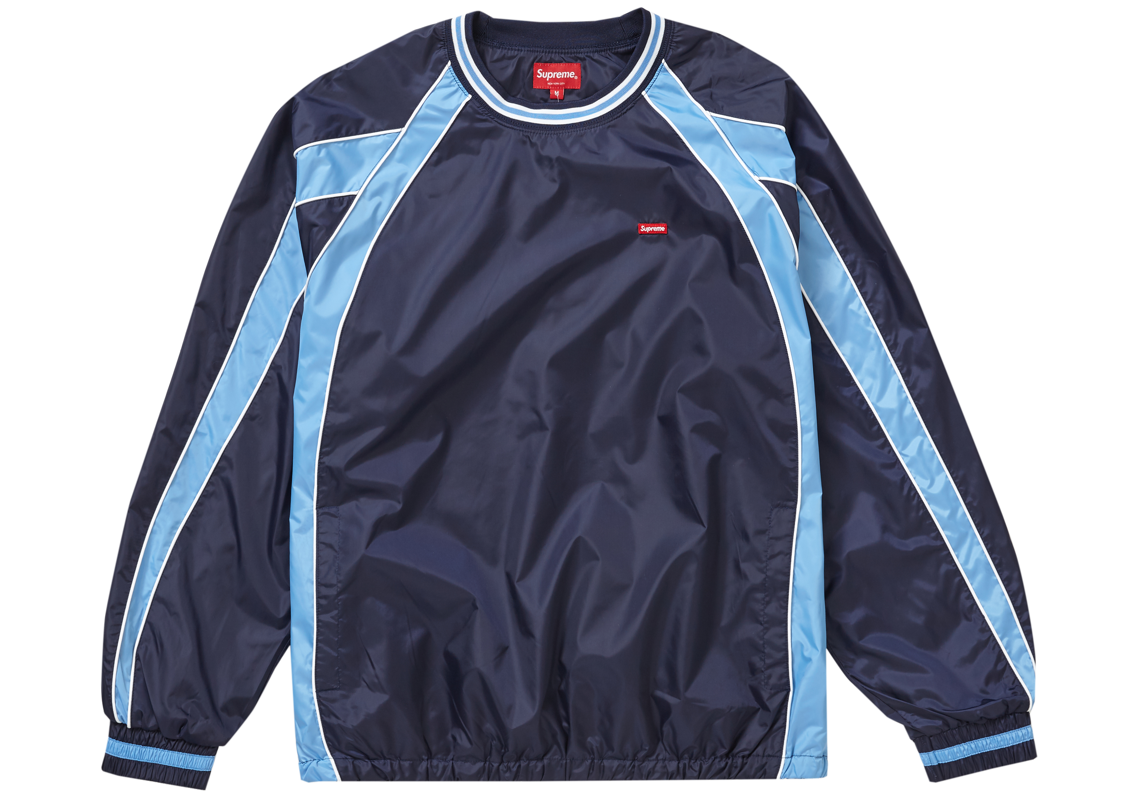 Supreme Piping Warm Up Pullover Blue