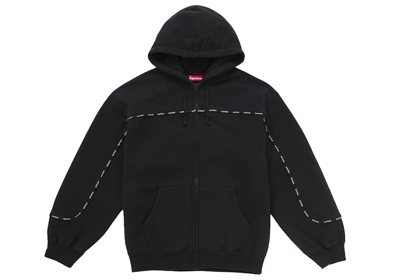 epine é ribbon piping zip hoodie Supreme-Piping-Zip-Up-Hooded-