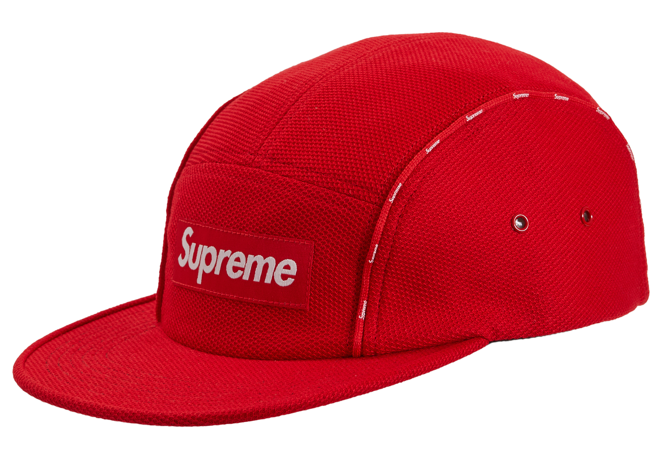 Supreme Pique Piping Camp Cap Red - SS19 - GB