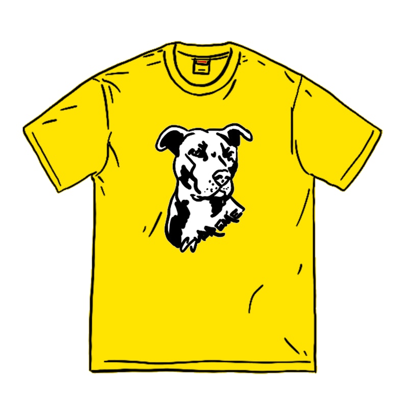 supreme pitbull tee white