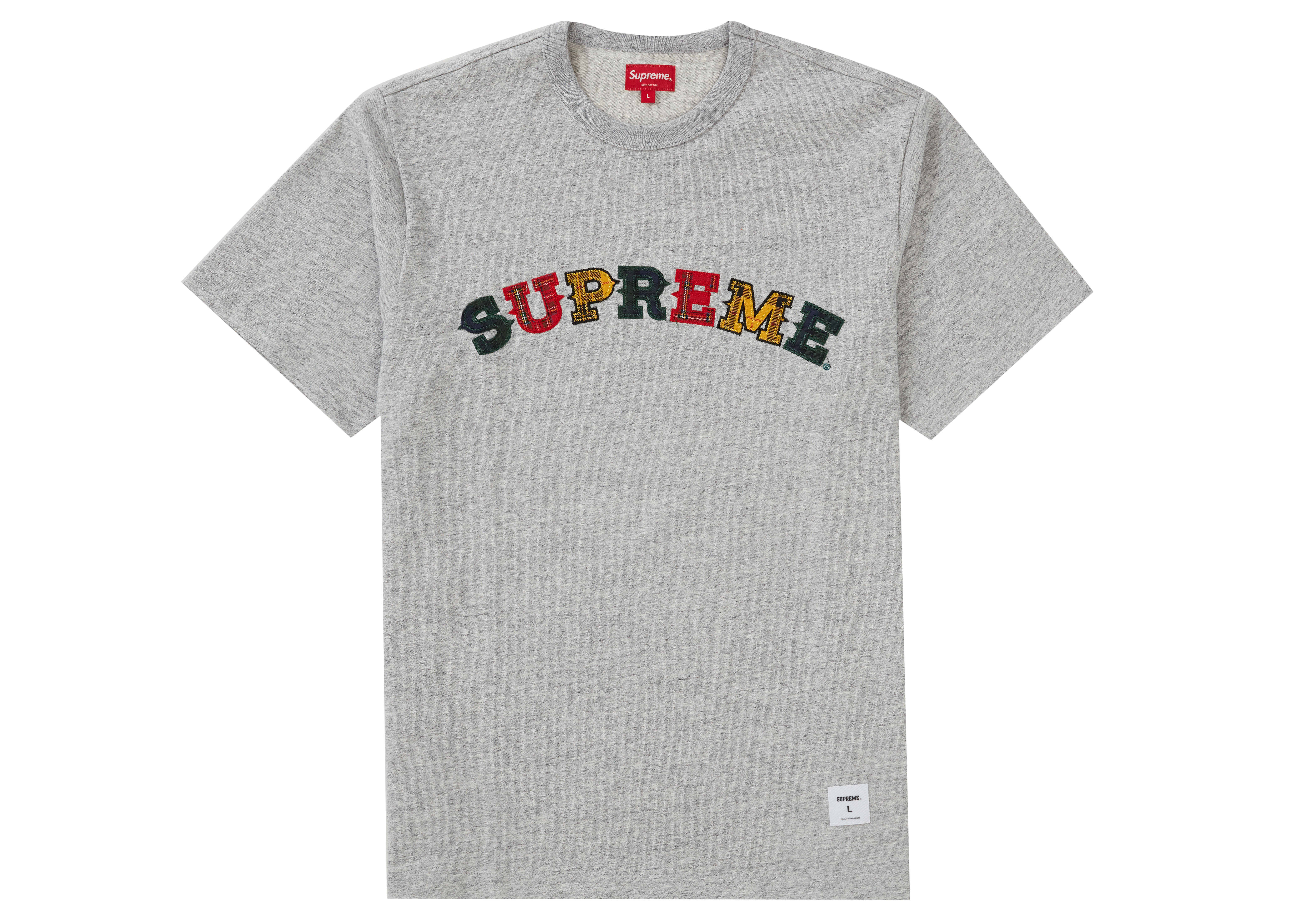 Supreme 20fw Plaid Appliqué S/S Top
