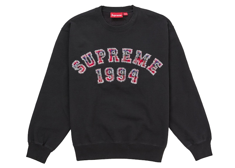最終値下げ　supreme plaid crewneck　スウェット Supreme Plaid Arc Crewneck Black Men's - SS26 - US