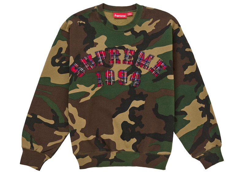 トップス Supreme Plaid Arc Crewneck XL Supreme Plaid Arc Crewneck Woodland Camo Men's - SS26 - US