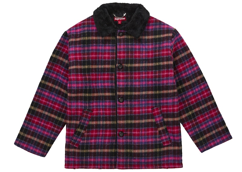 Supreme Plaid Car Coat Pink Men's - FW25 - US