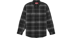 Supreme Plaid Flannel Shirt (FW23) Black