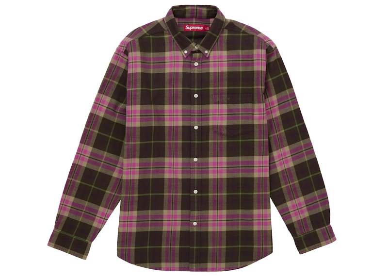 21ss Supreme シュプリーム Plaid Crewneck Brown Plaid Crewneck | Supreme 21ss