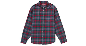 Supreme Plaid Flannel Shirt (SS24) Slate