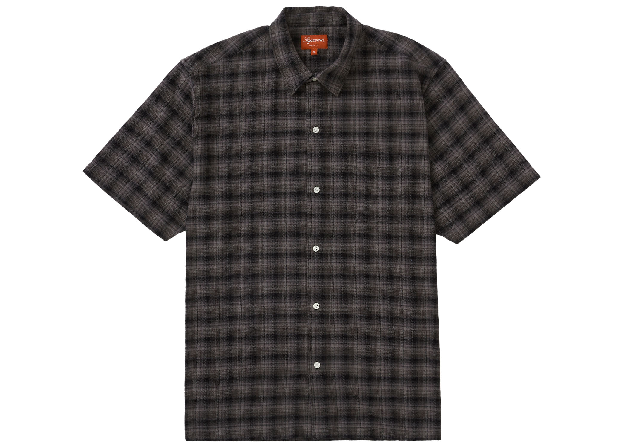Supreme Plaid S/S Shirt (SS22) Black - SS22 - US