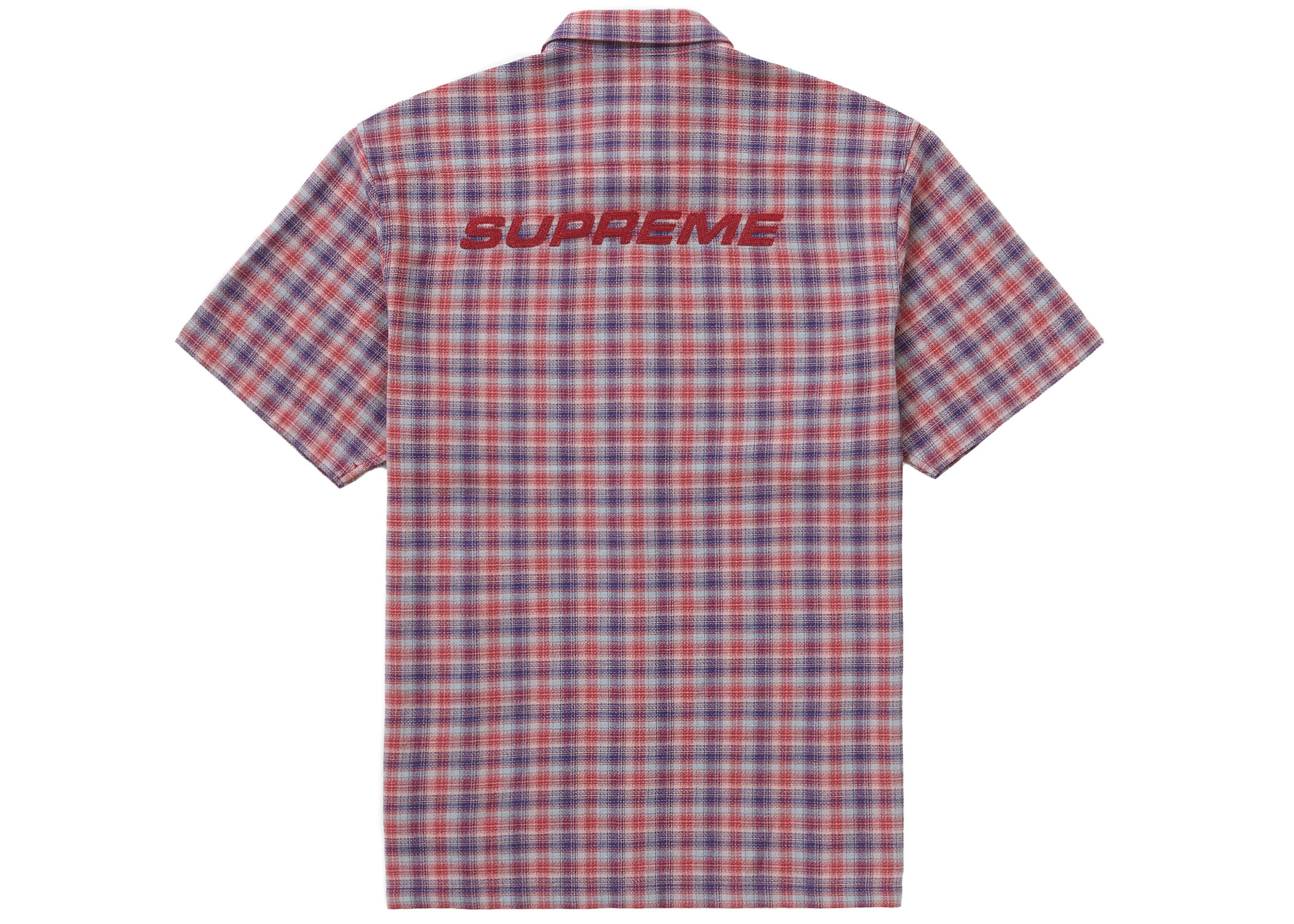 Supreme Plaid S/S Shirt (SS22) Red Men's - SS22 - US