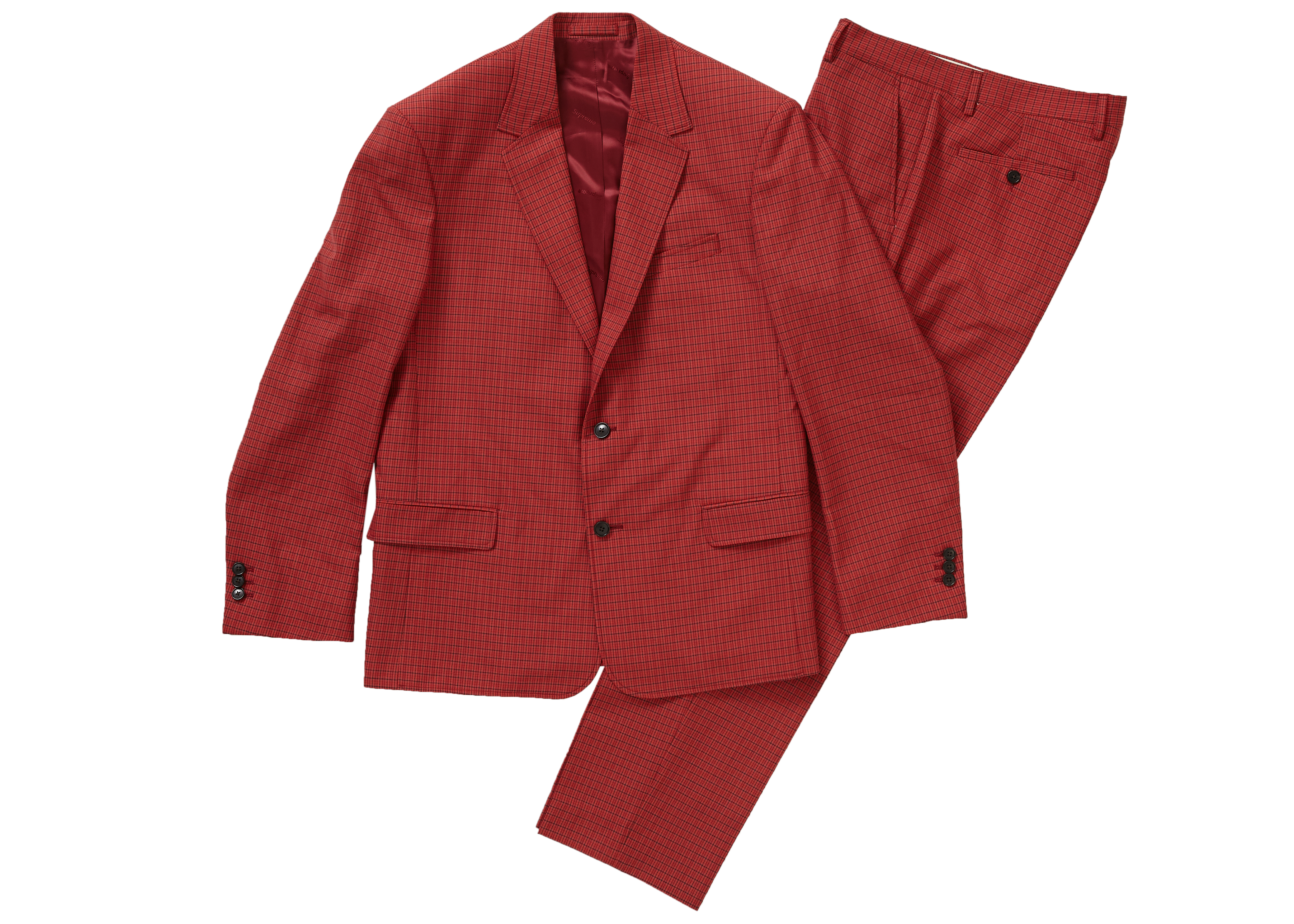 Supreme Plaid Suit Red Men's - SS19 - US