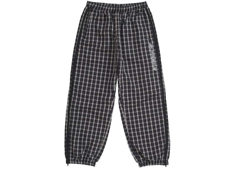 【M】 Supreme Plaid Warm Up Pant Supreme Plaid Warm Up Pant Black Men's - FW25 - US
