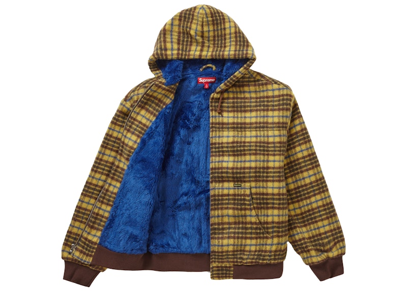 着丈66supreme Plaid Wool Hooded Work Jacket - ブルゾン