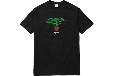 Supreme Plant Tee Black Men's FW17 GB - Main Image