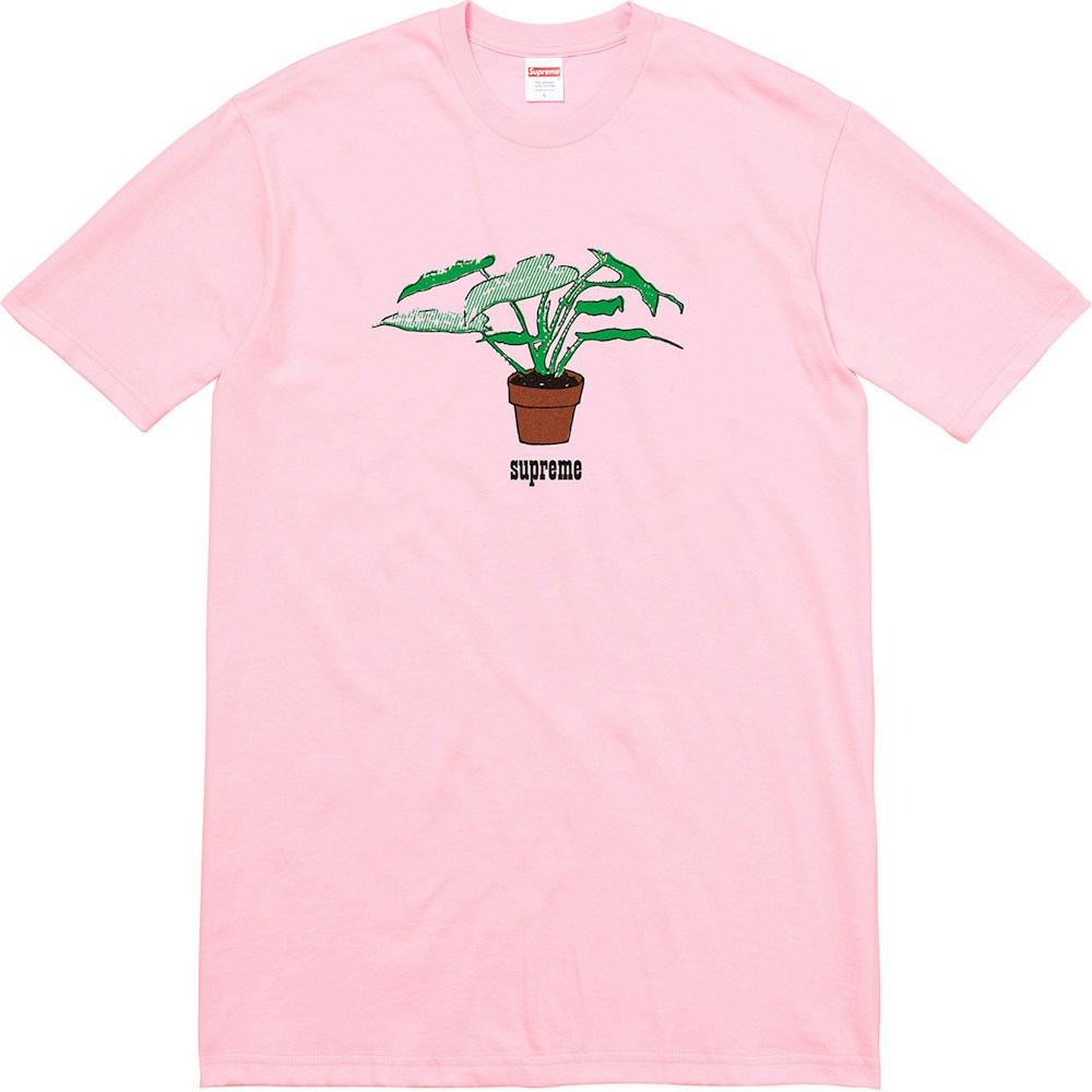 Supreme Plant Tee Light Pink Fw17