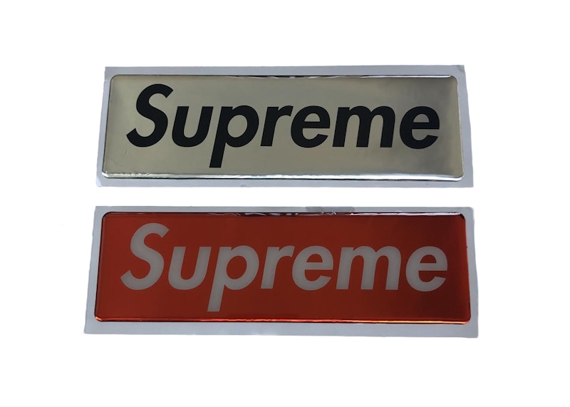 Supreme Raised Plastic Box Logo ステッカー