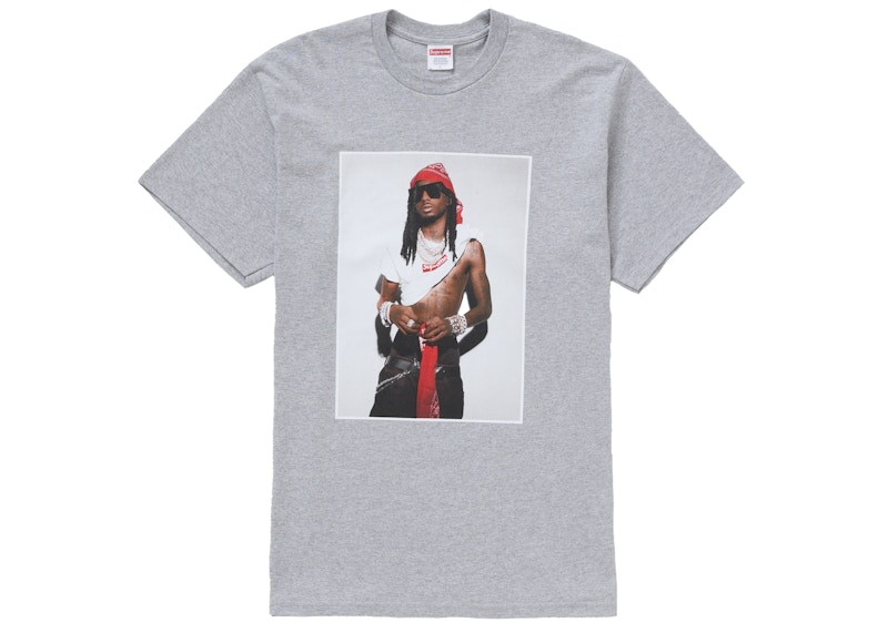 トップス Supreme Playboi Carti Tee Heather Grey L Supreme Playboi Carti Tee Heather Grey Men's - FW25 - US