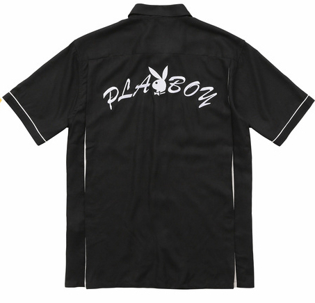 Supreme Playboy Bowling Shirt Black メンズ - SS17 - JP