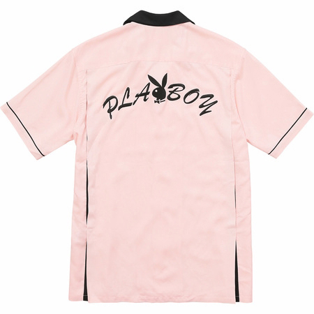 Mycomshopsupreme playboy bowling shirt pink