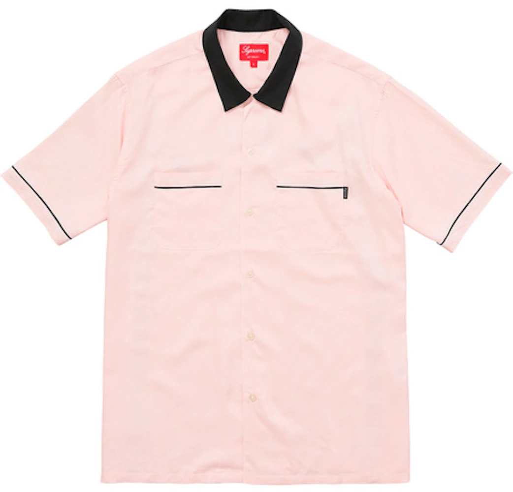 Bowling shirt with Pirates™ patch in fuchsia