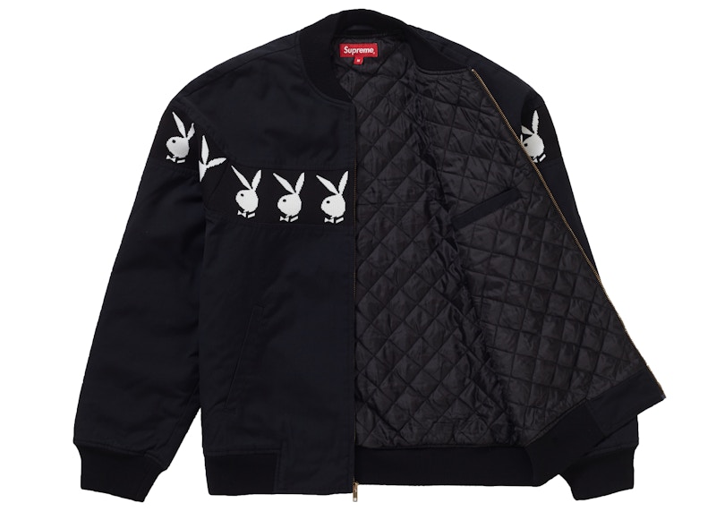 Supreme Playboy Crew Jacket Black Men's - SS19 - US