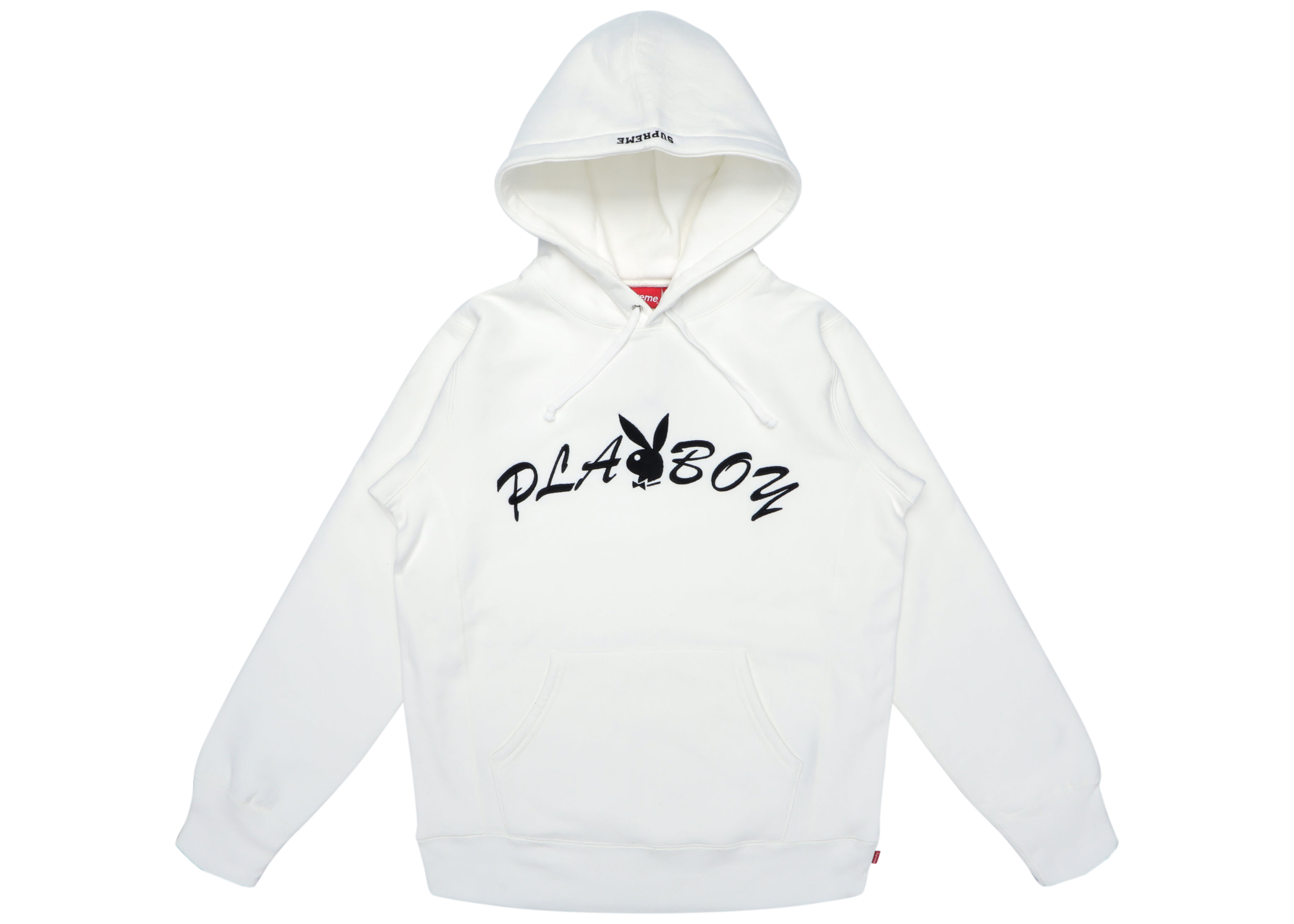 Supreme Playboy Hooded Sweatshirt (SS17) White Men's - SS17 - US