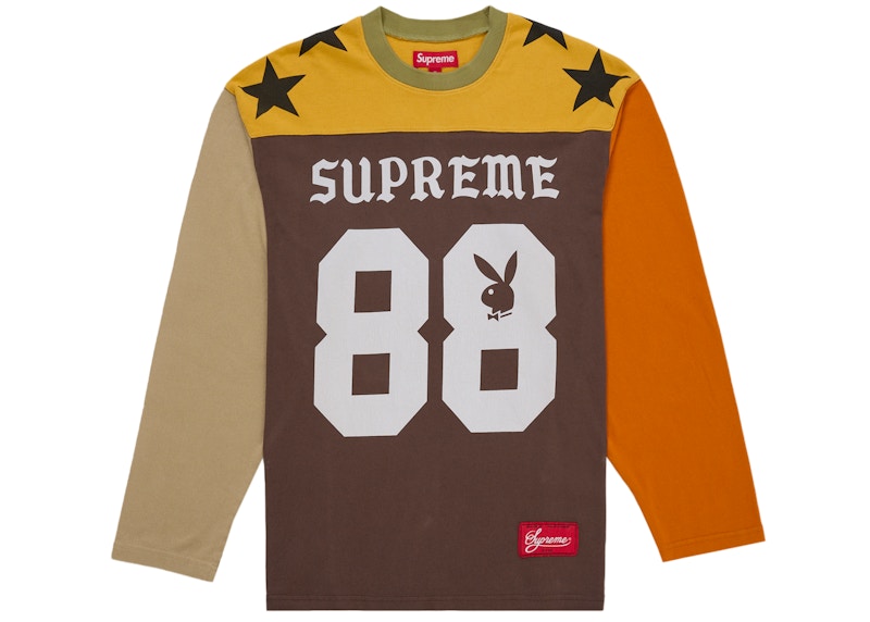 Supreme プレイボーイ　2019ss Lサイズ Supreme Playboy L/S Football Top Brown メンズ - SS26 - JP