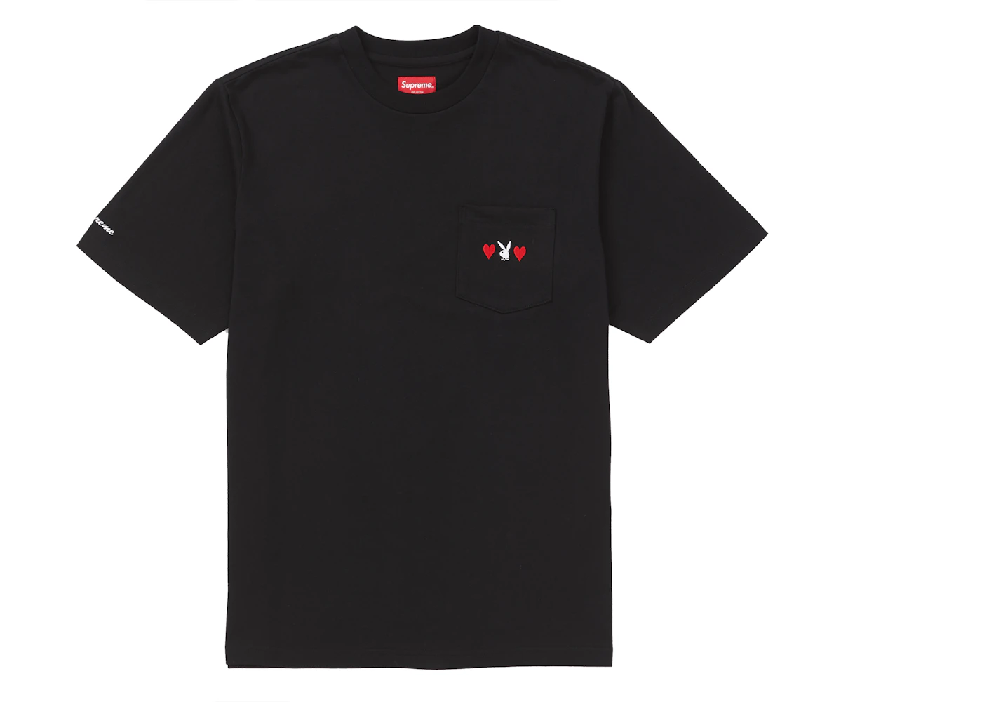 Supreme Playboy Pocket Tee Black Men's FW18 US - Main Image