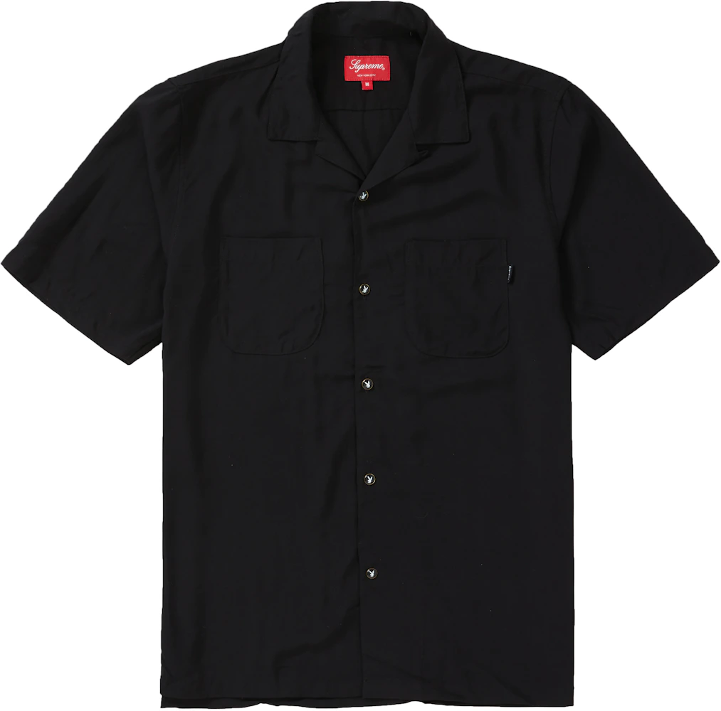 Supreme Supreme black button down shirt