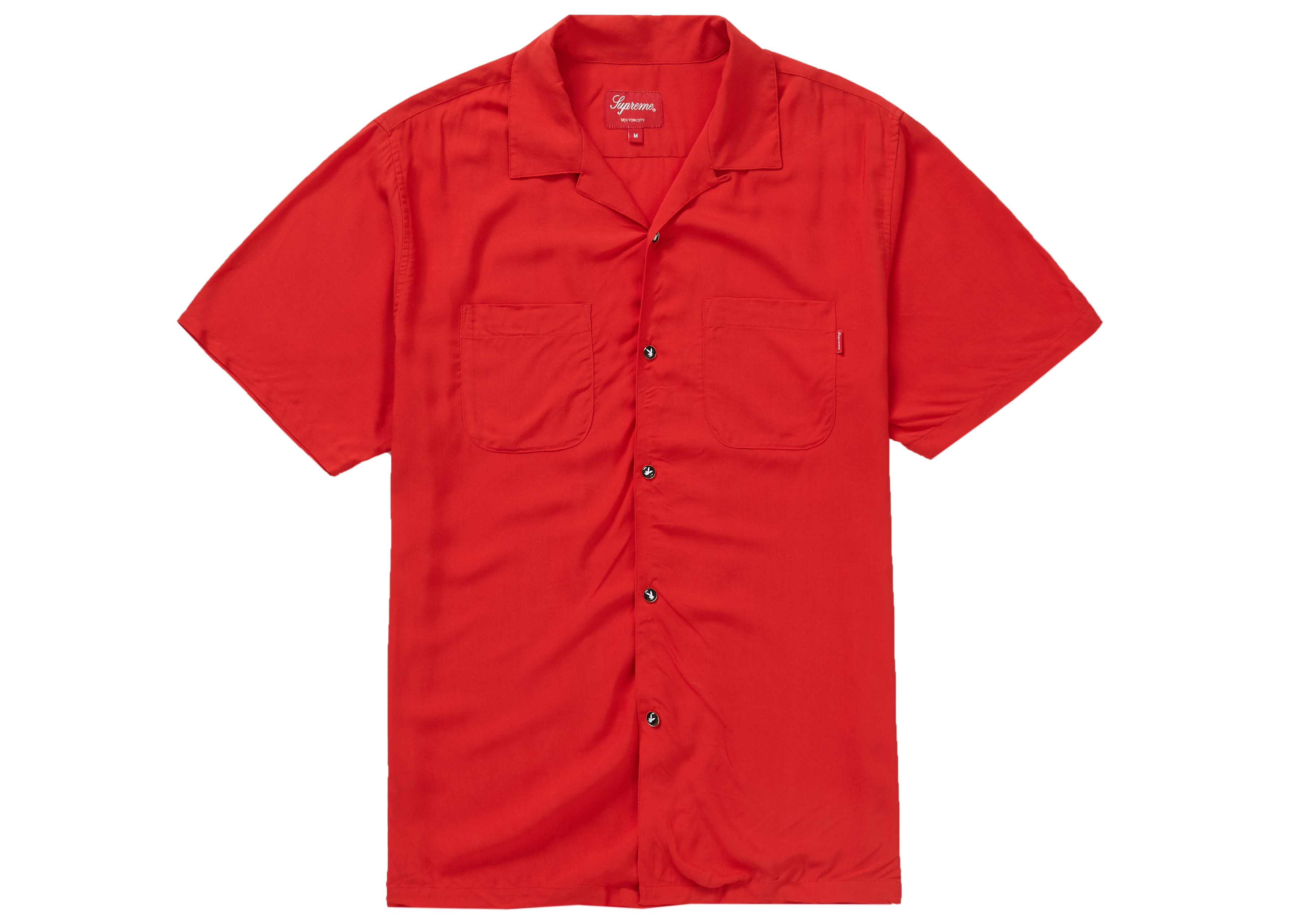 Supreme Playboy Rayon S/S Shirt Red Men's - SS19 - GB